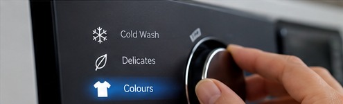 Bright clothes on a washing line